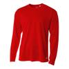 A4 Sportswear Adult Large Scarlet Birdseye Mesh Long Sleeve view 1