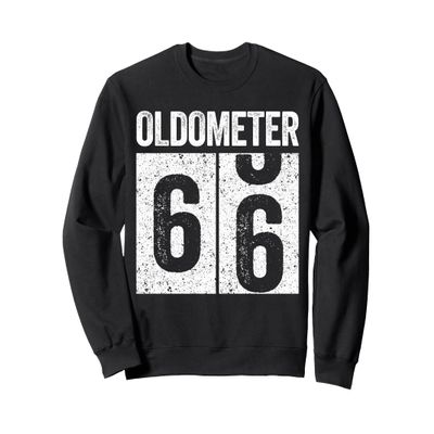 Oldometer 66 Shirt Men Women 66th Birthday Sweatshirt