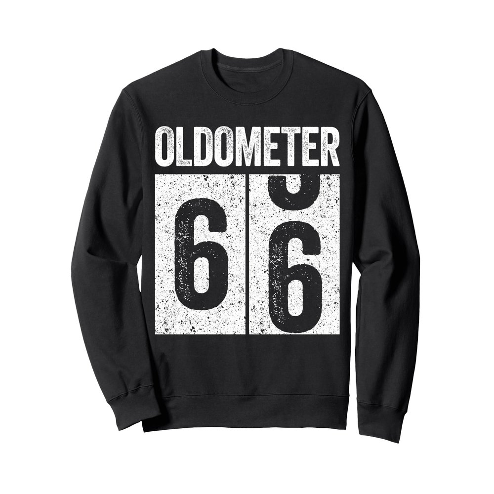 Oldometer 66 Shirt Men Women 66th Birthday Sweatshirt