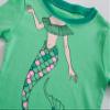 Family Feeling Little Girls Mermaid Long Sleeve Pajamas Sets 100% Cotton Pyjamas Toddler Kids Pjs Size 2T Green view 2