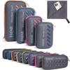 BAGAIL Camping Towel with EVA Case, Compact & Ultra Soft Microfiber Travel Towel - Super Absorbent & Lightweight Quick Dry Towels for Sports, Beach, Gym, Backpacking, Hiking and Yoga - Dark Grey, XXS view 1