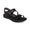 Aetrex Women's Jess Orthopedic Adjustable Quarter Strap Sandals - Comfort Memory Foam Fashion Flat Womens Sandals with Arch Support Black view 1