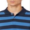 Amazon Essentials Men's Slim-Fit Cotton Pique Polo Shirt, Black Blue Rugby Stripe, Small view 4