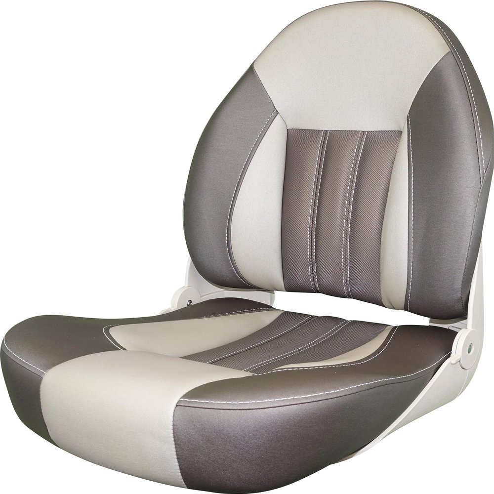 Tempress ProBax Orthopedic Folding High Back Boat Seat (Brown/Tan)