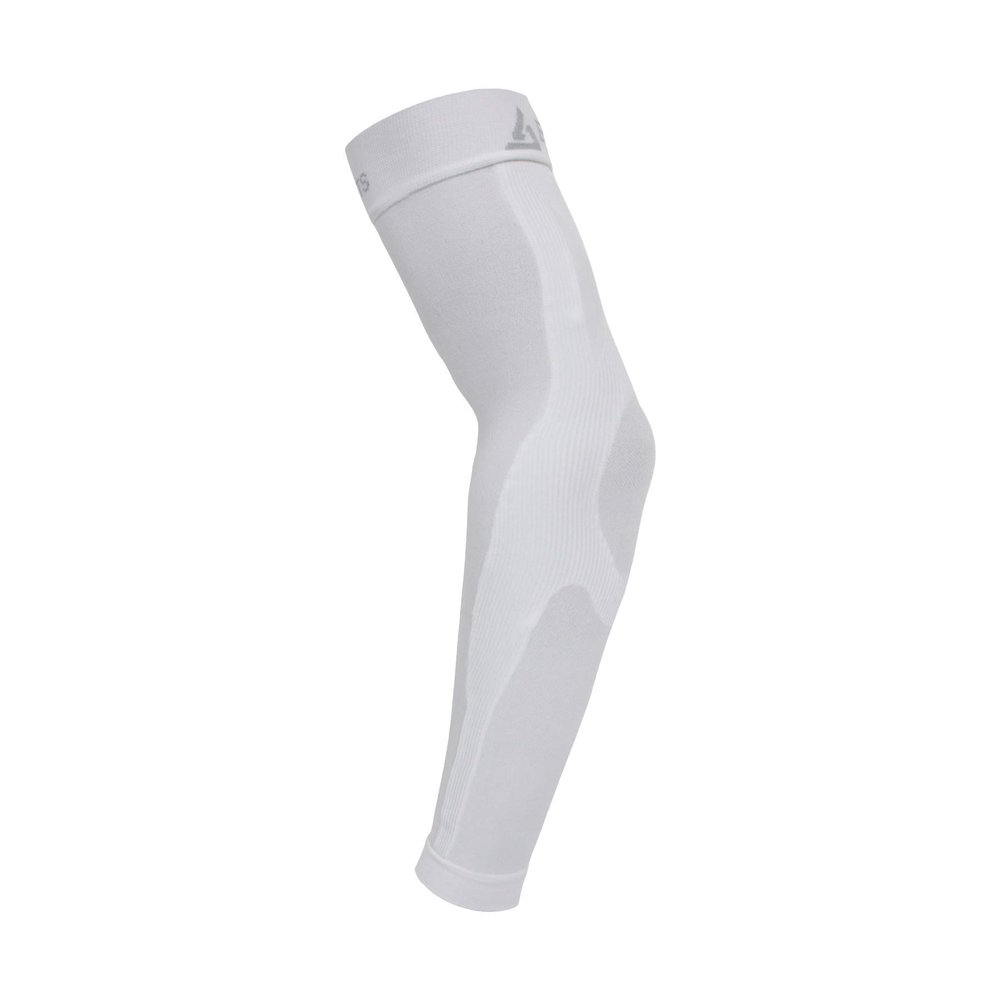 B-Driven Sports Compression Arm Sleeve for Men & Women - Medical Grade 20-30mmHg, Bicep, Forearm, Elbow Support, Lymphedema, Baseball, Basketball, Tennis, Work, Weightlifting - White Large 1pc