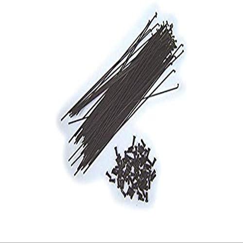 36 Star Spokes #14-206 Star Bright BK Black with Nipple