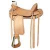 HILASON Western Horse Wade Saddle American Leather Ranch Roping Tan | Hand Tooled & for Horses view 1