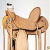 HILASON Western Horse Wade Saddle American Leather Ranch Roping Tan | Hand Tooled & for Horses view 4