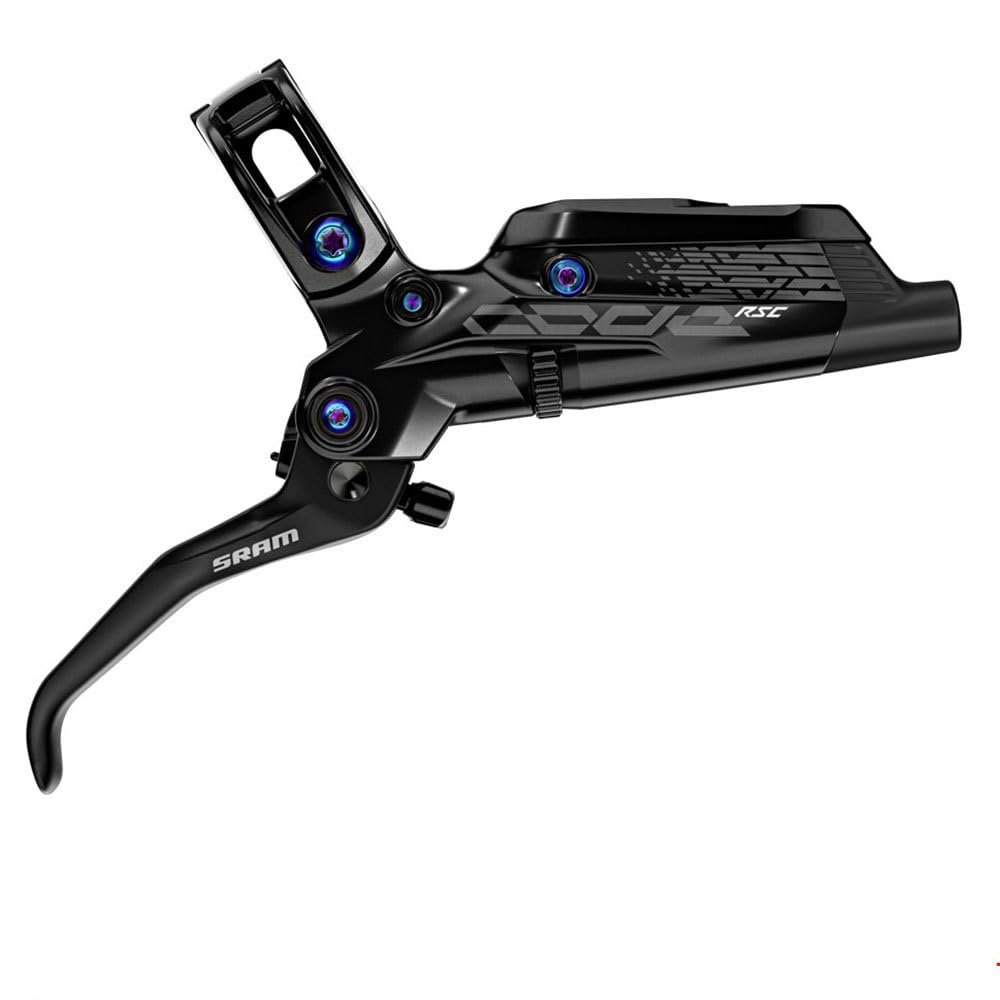 SRAM Code RSC Disc Brake and Lever - Front, Hydraulic, Post Mount, Black with Rainbow Hardware, A1