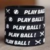 10 of Play Ball Wristbands with Bats Silicone Wristbands view 2