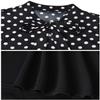 A Line Dresses for Women 2026 Vintage Polka Dot Tea Party Church Business Casual Office Wear to Work Professional Trendy Outfits Curvy Ladies Patchwork Retro Conservative Teacher Interview Frocks S view 3