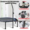 Newan 48'' Fitness Trampoline with Adjustable Handle Bar, Silent Trampoline Bungee Rebounder Jumping Cardio Trainer Workout for Adults - Max Limit 330 lbs view 4