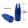 SHARROW 100pcs Archery Arrow Nocks Glue on 8mm Arrow Shaft Hunting Accessories Arrow Tails DIY (Blue) view 2
