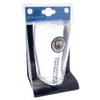 Manchester City FC Tulip Pint Glass (One Size) (Clear/Blue) view 3