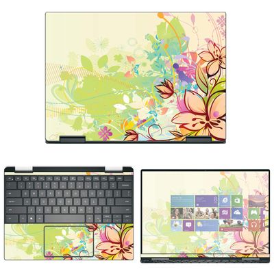 Decalrus - Protective Decal Floral Skin Sticker for Dell XPS 13 7390 2-in-1 (13.3" Screen) case Cover wrap DellXPS-7390-2in1-36