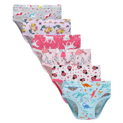 Sladatona Girls Underwear Cotton Soft Toddler Panties Kids Briefs Princess Undies 10-12y Multicolored