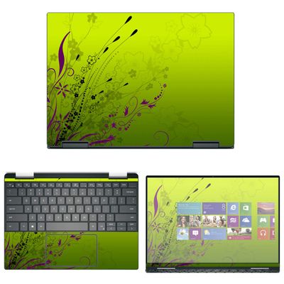 Decalrus - Protective Decal Floral Skin Sticker for Dell XPS 13 7390 2-in-1 (13.3" Screen) case Cover wrap DellXPS-7390-2in1-65