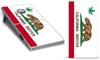 247 Skins Cornhole Decal Design Graphic Vinyl Wrap Sticker Skin Corn Hole Board Set 2-Pack - California Reefer view 1