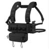 KRYDEX Chest Rig with 5.56/7.62 Magazine Holder,Wing Pouches,Dangler Pouch,Hook and Loop Panel (Black) view 1