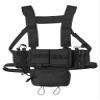 KRYDEX Chest Rig with 5.56/7.62 Magazine Holder,Wing Pouches,Dangler Pouch,Hook and Loop Panel (Black) view 2
