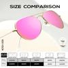 KALIYADI Classic Aviator Sunglasses for Men Women Driving Sun glasses Polarized Lens UV Blocking 58mm view 3