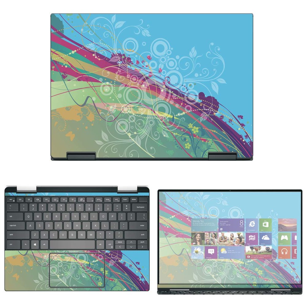 Decalrus - Protective Decal Skin Sticker for Dell XPS 13 7390 2-in-1 (13.3" Screen) case Cover wrap DellXPS-7390-2in1-45