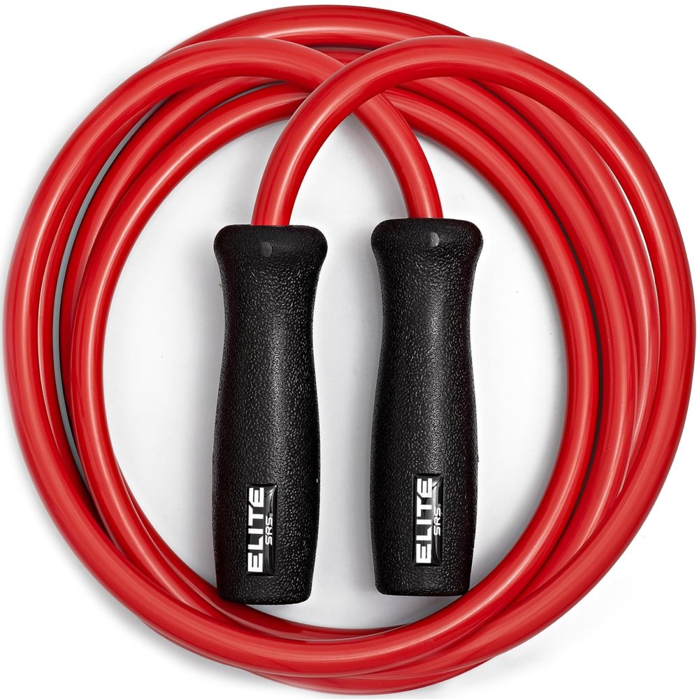 Elite Jumps Muay Thai 2.0 Weighted Jump Rope - Designed for High-Intensity Training, Muay Thai, & MMA Workouts - Heavy 1.3lb PVC Jump Ropes for Fitness