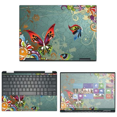 Decalrus - Protective Decal Butterfly Skin Sticker for Dell XPS 13 7390 2-in-1 (13.3" Screen) case Cover wrap DellXPS-7390-2in1-39