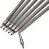 SHARROW 6/12 PCS Carbon Arrow 34 Inch Archery Arrow Spine 500 Turkey Feather Practice and Hunting Arrows with Removable Tips for Compound Bow and Recurve Bow view 2
