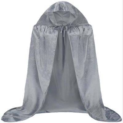Dreamture Unisex Full Length Hooded Robe Cloak Long Velvet Cape Cosplay Costume