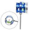 SHARROW Archery Compound Bow Sight Bow Sight Single Pin 4X/6X/8X Optical Fiber Aiming Point Target Sight Hunting Archery Accessories (Blue, 4X ID 32mm)