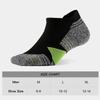 WANDER Men's Athletic Running Socks 7 Pairs Thick Quarter Cushion Ankle Socks for Men Sport Low Cut (7 Pairs Black Green,Size:6-9) view 3