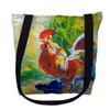 Betsy Drake TY144M 16 x 16 in. Red Rooster Tote Bag - Medium view 1
