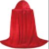 Dreamture Unisex Halloween Costume Cape Hooded Velvet Cloak for Men and Womens view 2