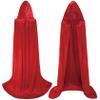 Dreamture Unisex Halloween Costume Cape Hooded Velvet Cloak for Men and Womens view 3