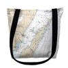 Betsy Drake TY14902DCM 16 x 16 in. Door County Green Bay Wisconsin Nautical Map Tote Bag - Medium view 1