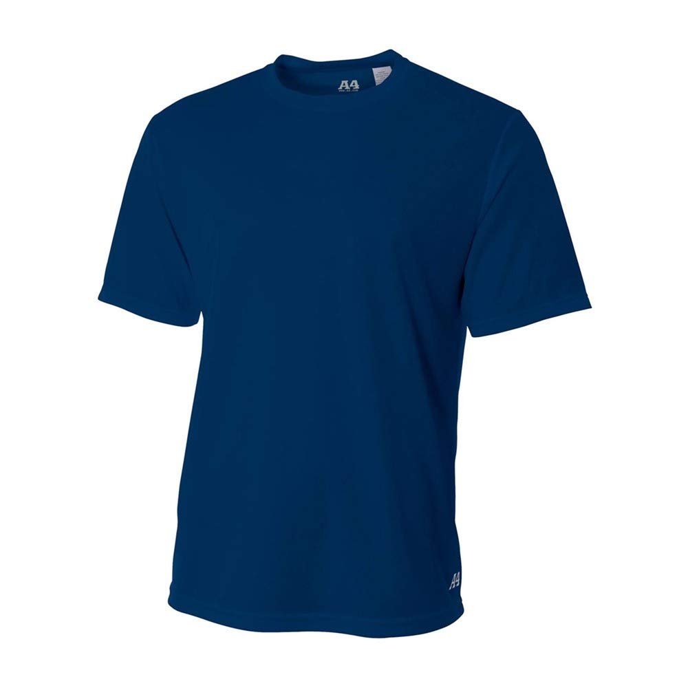 A4 Sportswear Adult 3XL Navy Birdseye Mesh Tee