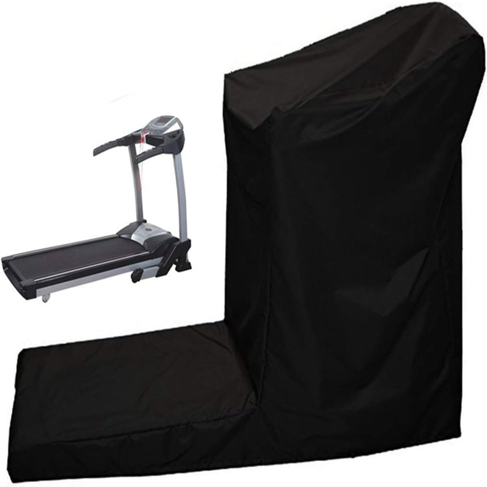 dDanke Black Treadmill Cover Sports Running Machine Protective Folding Cover Dustproof Cover for Outside Rain & Sunshine Resistance (81.1x 37.01 x 66.93 inch)