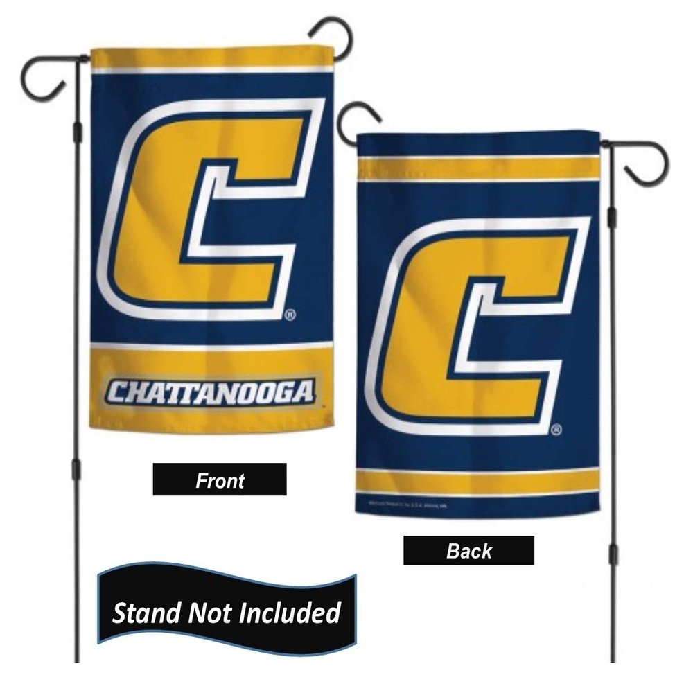 Chattanooga Mocs Garden Flag 12.5 x 18 Inch Double Sided College Yard Banner Flag Is Printed in the USA and Licensed by Wincraft