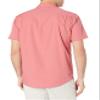 Amazon Essentials Men's Regular-Fit Short-Sleeve Poplin Shirt, Coral Pink White Dots, Medium view 3