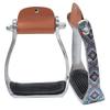 Showman Shimmering Navajo Print Aluminum Stirrups view 1