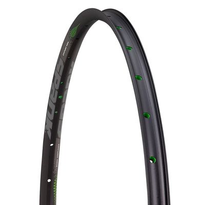 Spank Flare 24 Vibrocore 700c Rim, Tubeless Ready Rim, Clincher Rim, 29inch/32H (Black)