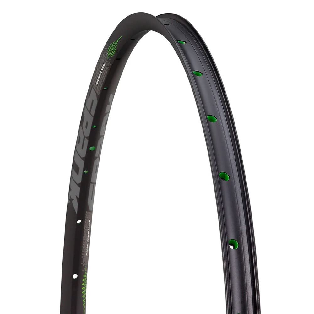 Spank Flare 24 Vibrocore 700c Rim, Tubeless Ready Rim, Clincher Rim, 29inch/32H (Black)