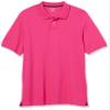 Amazon Essentials Men's Regular-Fit Cotton Pique Polo Shirt (Available in Big & Tall), Hot Pink, X-Small view 1