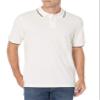 Amazon Essentials Men's Regular-Fit Cotton Pique Polo Shirt (Available in Big & Tall), White Twin Stripe, X-Small view 3
