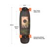 Loaded Boards Omakase Bamboo Longboard Skateboard Complete (Palm, 80a Stimulus) view 2