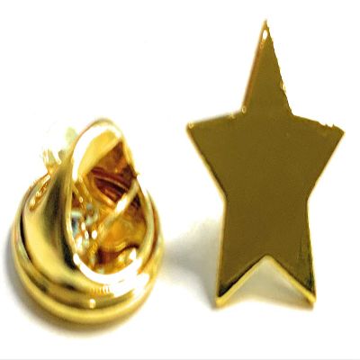 1/2 Inch Gold Star Lapel Pin (5 Piece Pack)