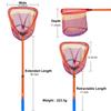 Fishing Net & Minnow Net - 11.4" Net Depth, 30" Extendable Handle (Orange - 1 pack) view 2