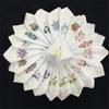 18 Pcs Women's Cotton Embroiderd Butterfly Lace Flower handkerchiefs Vintage Hankies Napkin for Lady view 2