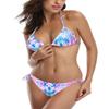 SHEKINI Women's Triangle Bikini Set Halter Sexy Bathing Suits String Low Waisted Two Piece Swimsuit (Printing - Y02, Medium) view 4
